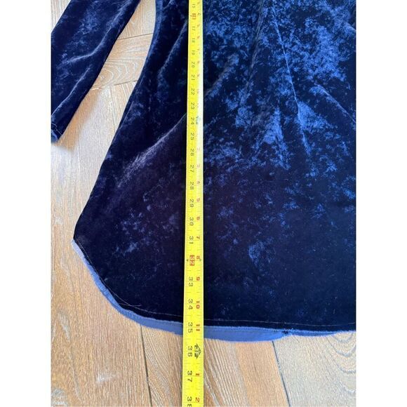 NWT Nili Lotan Velvet Mock Neck Genevieve Mini Dress in Navy Size XSmall - Picture 6 of 8